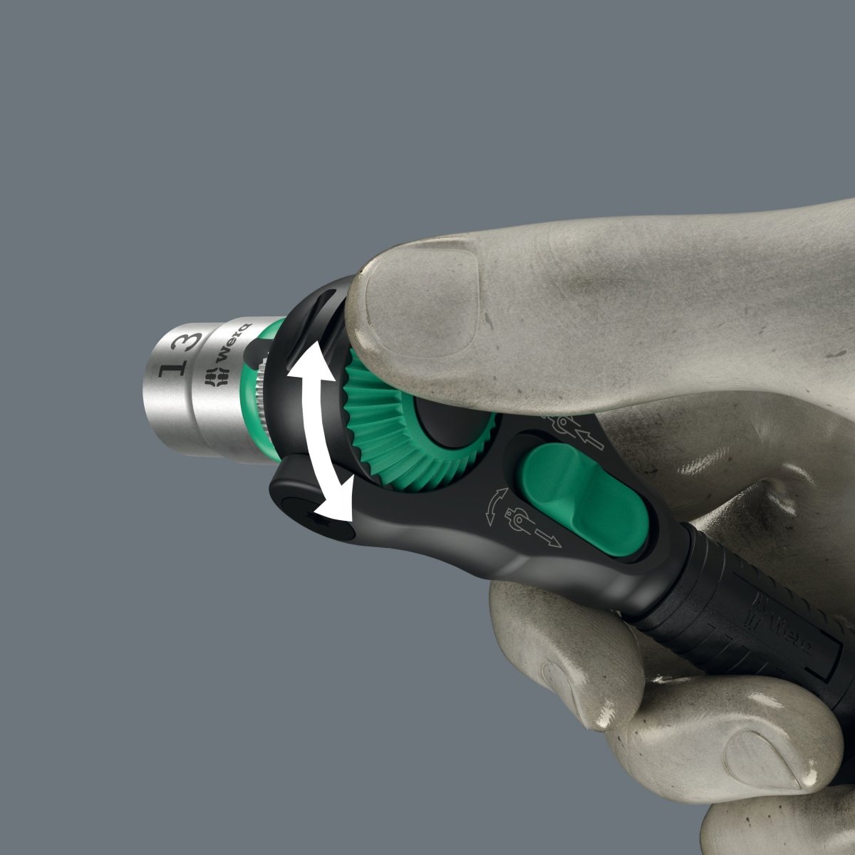 Wera 8000 A Black Edition Zyklop Speed Ratchet Wrench 1/4" Drive 05135880001