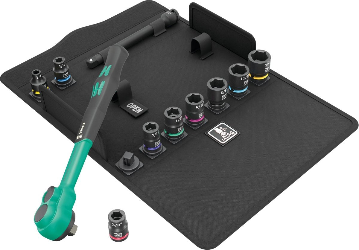 Wera 8100 SB 13 Zyklop Comfort Ratchet Set 3/8" Drive SAE 05005531001
