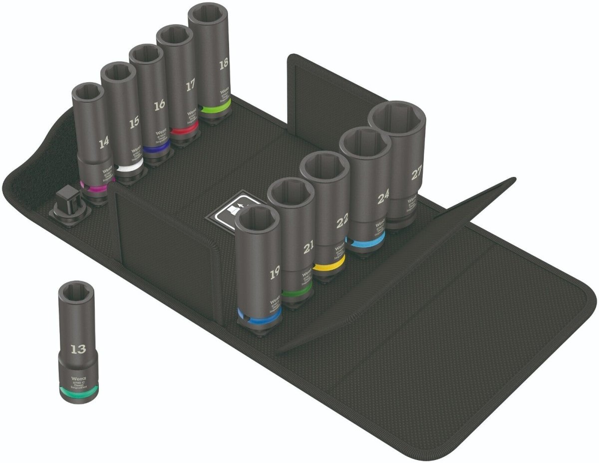 Wera 8790 C Impaktor Deep Set 1 Socket Set 1/2" Drive Metric 05004841001