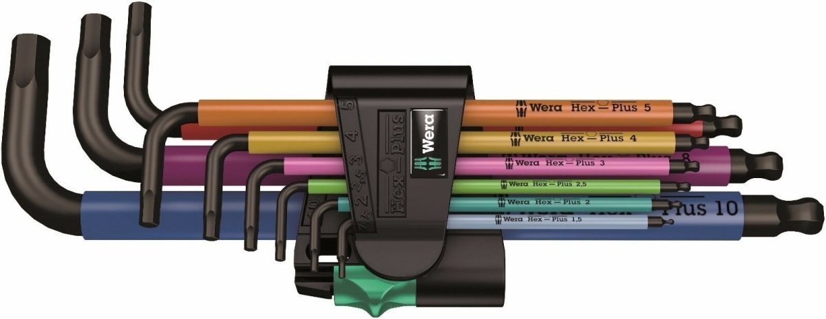 Wera 950 SPKL/9 SM N Multicolour L-Key Set Metric 05022089001