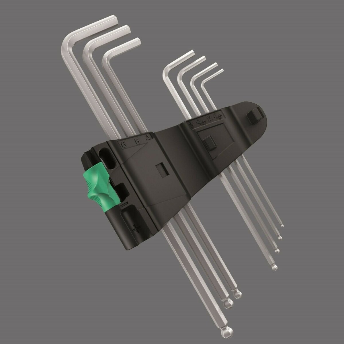Wera 950/7 Hex-Plus 1 L-Key Set Chrome Plated Metric 7 Pieces 05022181001