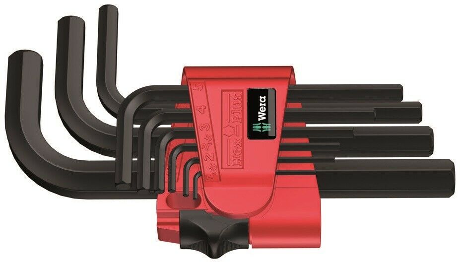 Wera 950/9 Hex-Plus 7 L-Key Set Metric 9 Pieces 05021737001