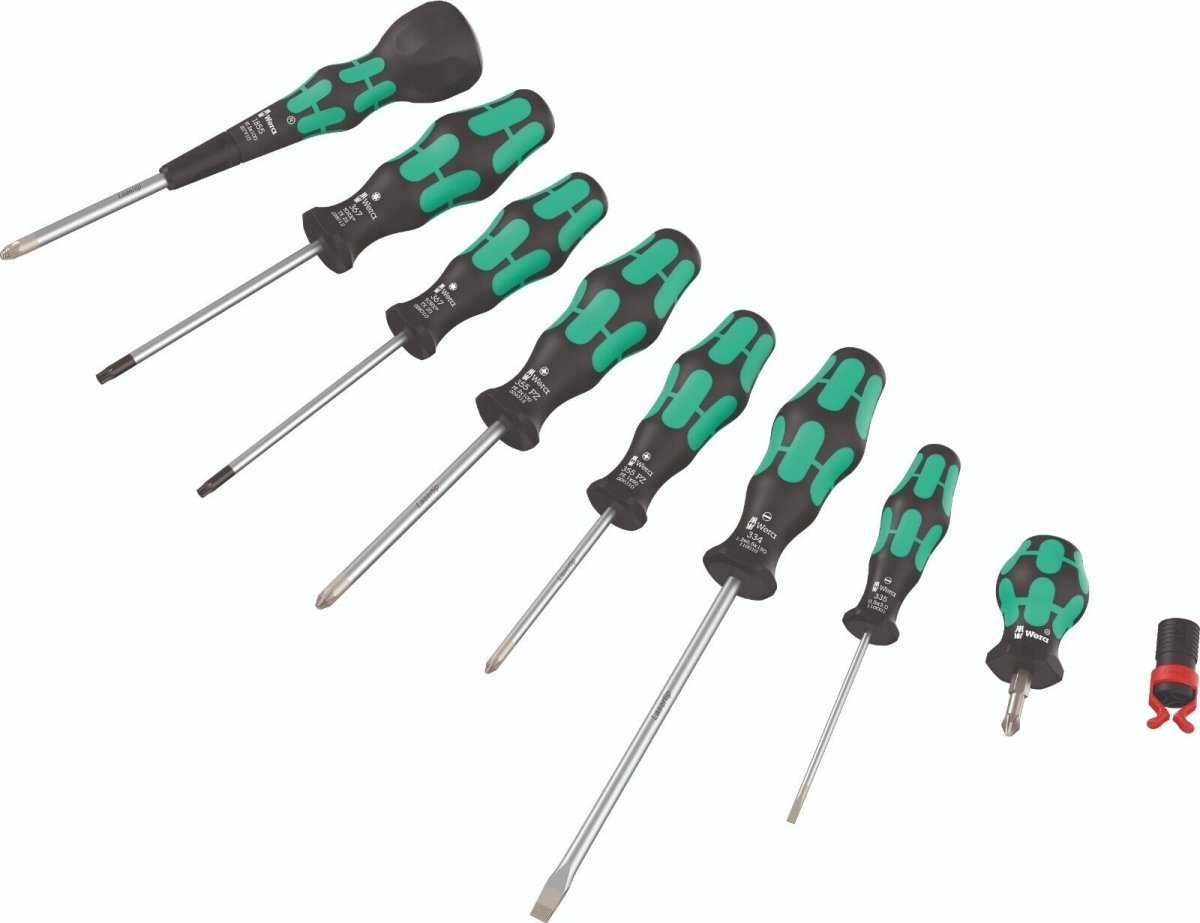 Wera 9528 Ball Grip Set 2 Screwdriver Set 9 Pieces 05134029001