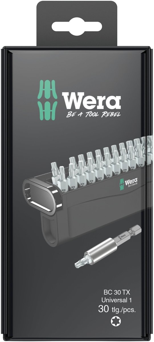 Wera Bit Check 30 TX Universal 1 SB Screwdriver Bit Set 05057900001