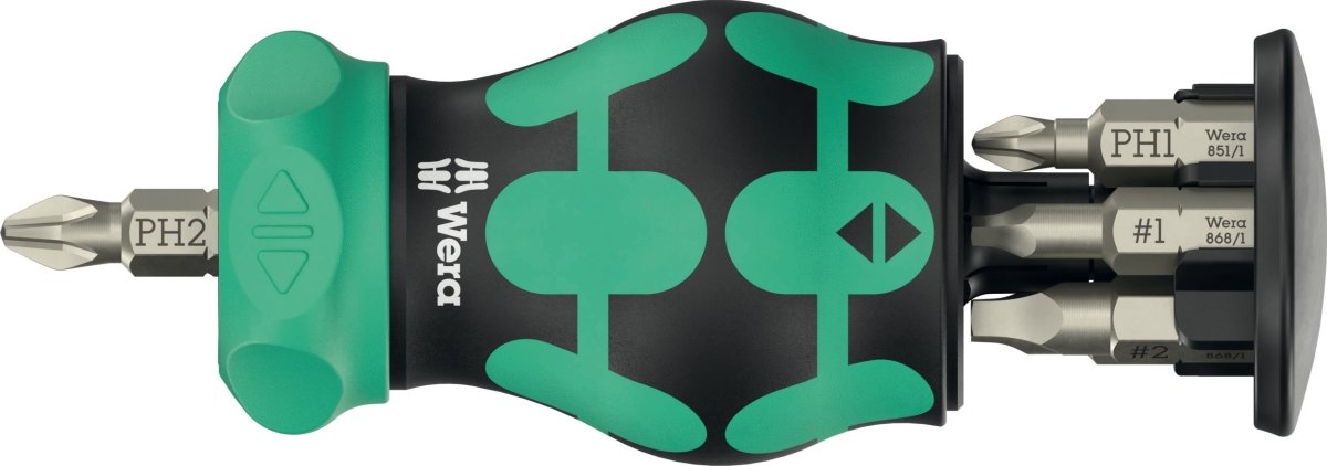 Wera Kraftform Kompakt Stubby Magazine RA 4 Screwdriver Set 6 Pieces 05008893001