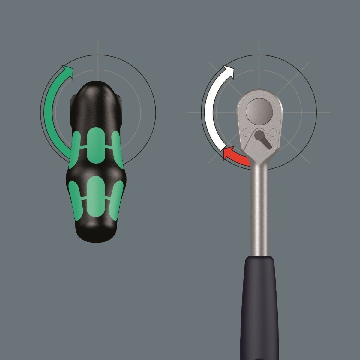 Wera Kraftform Kompakt Vario Pistol RA Ratcheting Screwdriver Set 05051030001