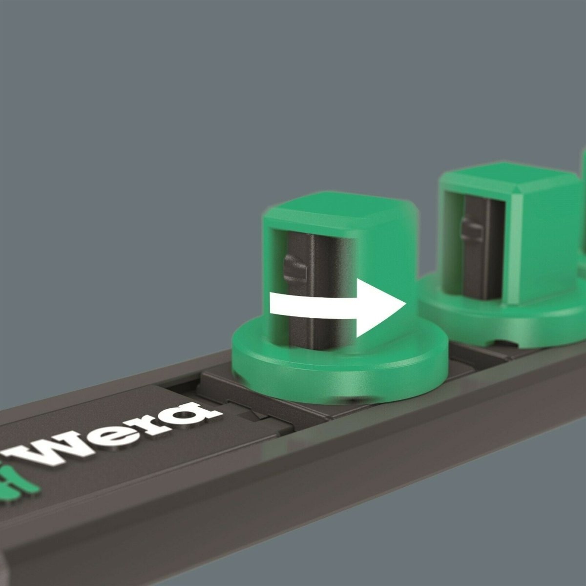 Wera Magnetic Socket Rail C Impaktor 1 Set 1/2" Drive 9 Pieces 05005490001